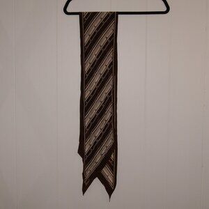 Burmel || Brown and Cream Scarf